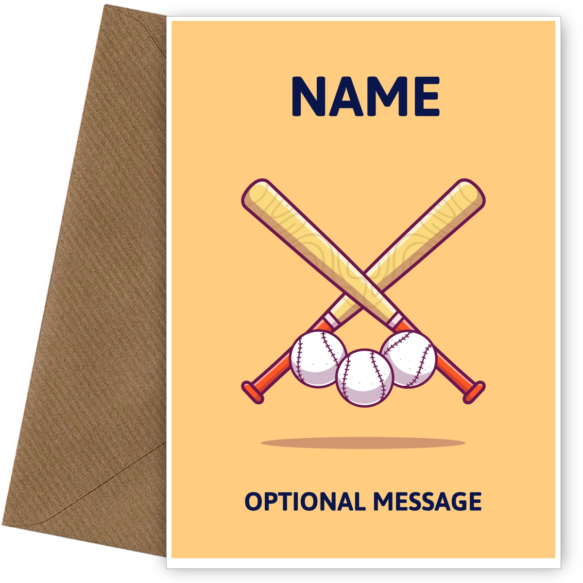 Baseball Greetings Card