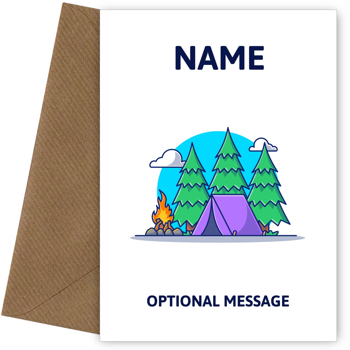 Camping Greetings Card