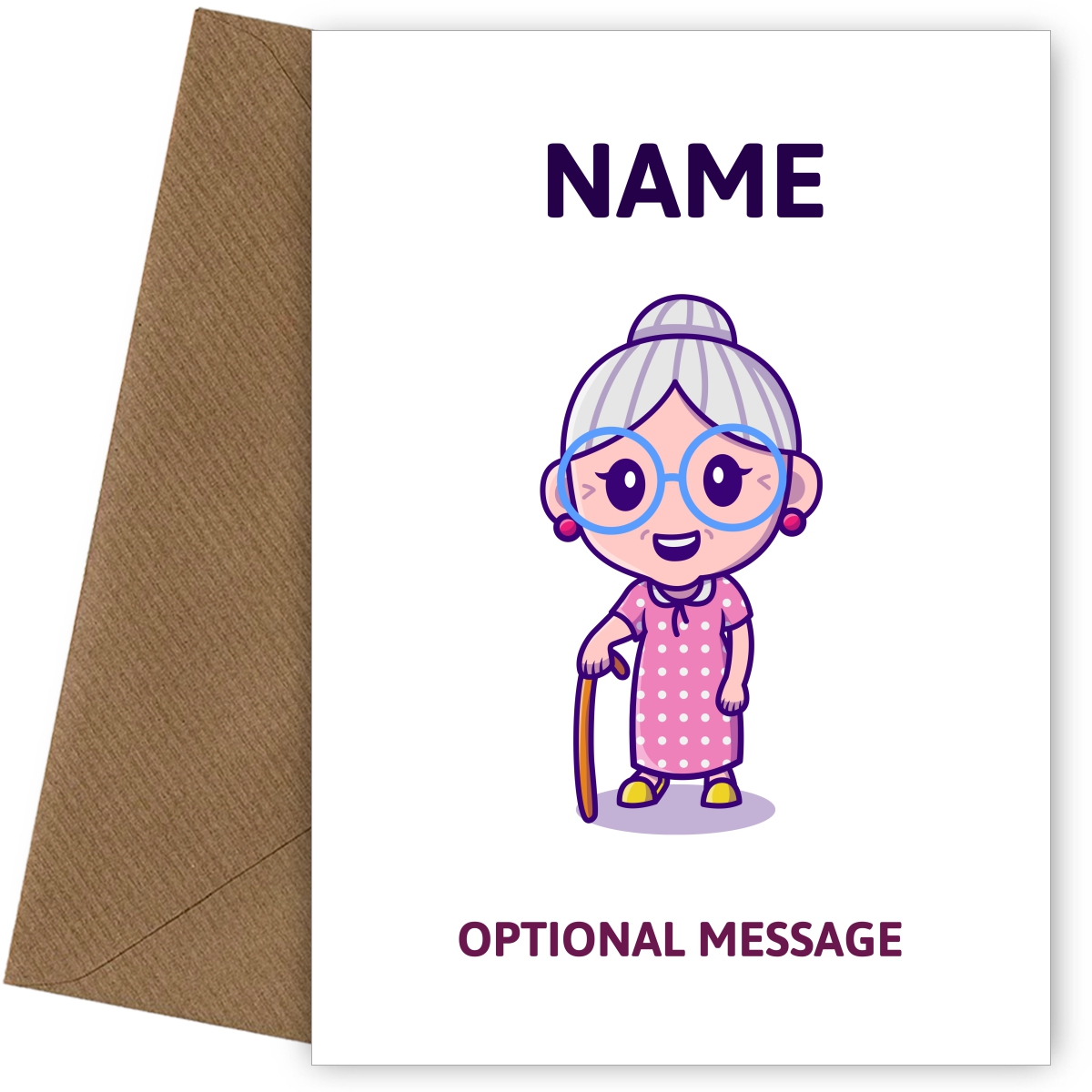 Nanny Greetings Card