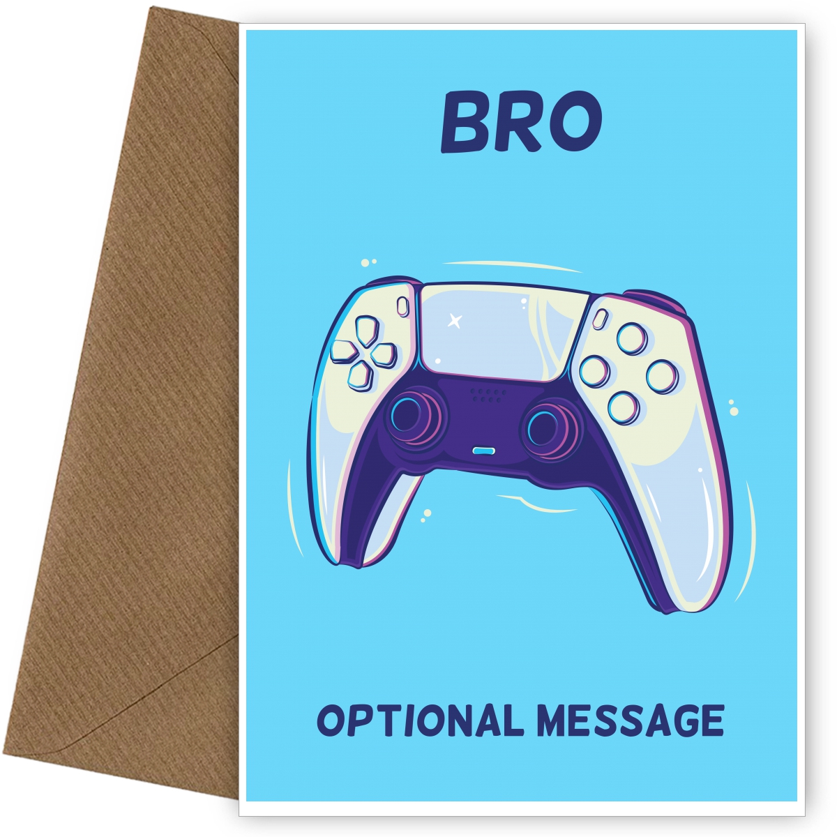 PS5 Controller Card for Bro - Birthday / Christmas PS5 Controller Card for Bro - Birthday / Christmas