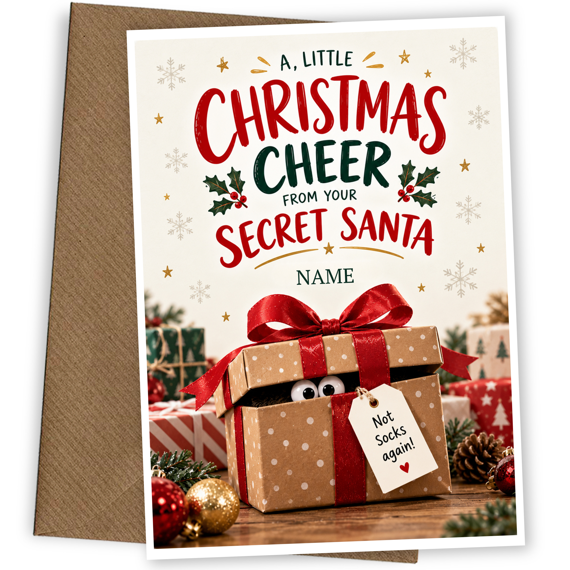 Secret Santa Christmas Card