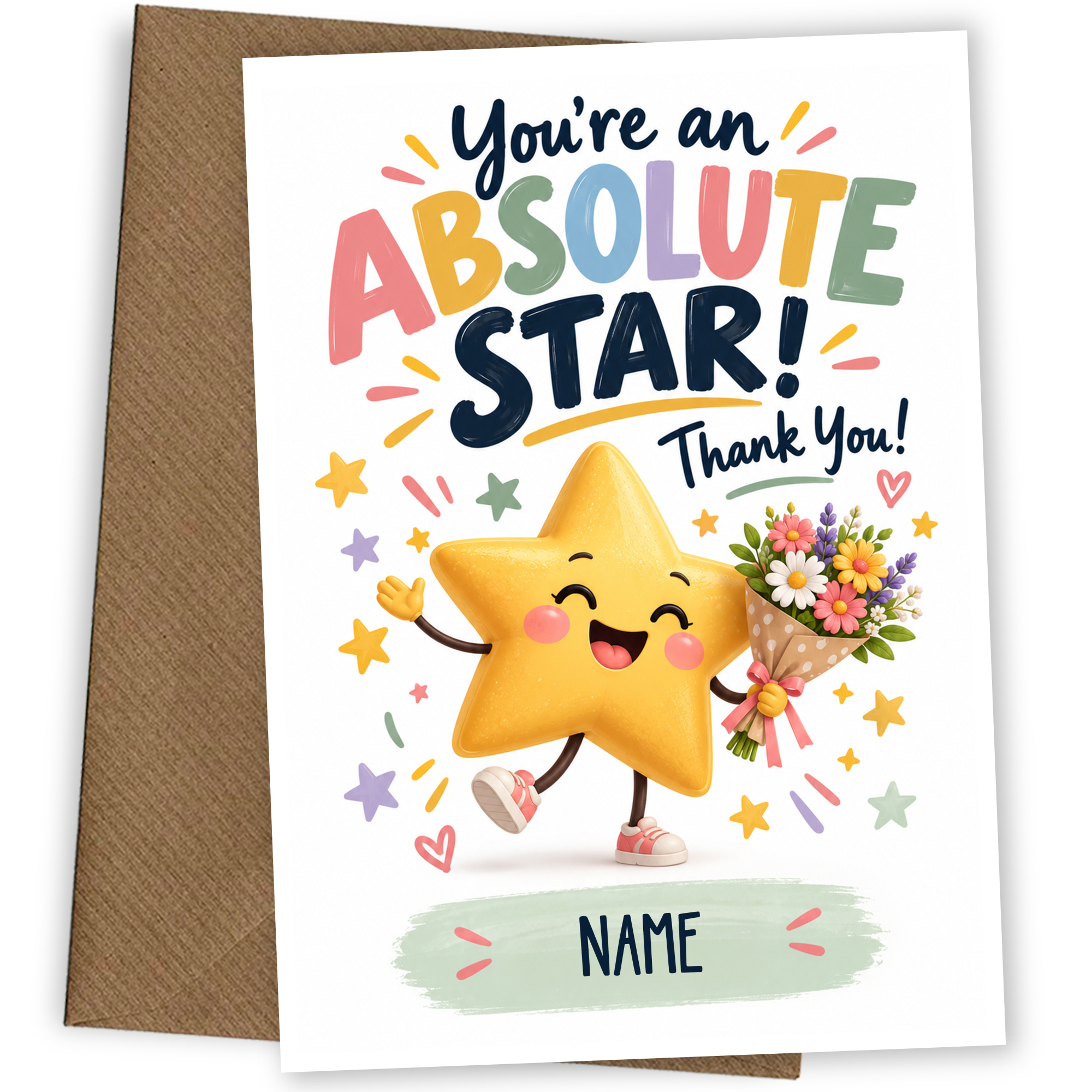 Thank You Card Absolute Star