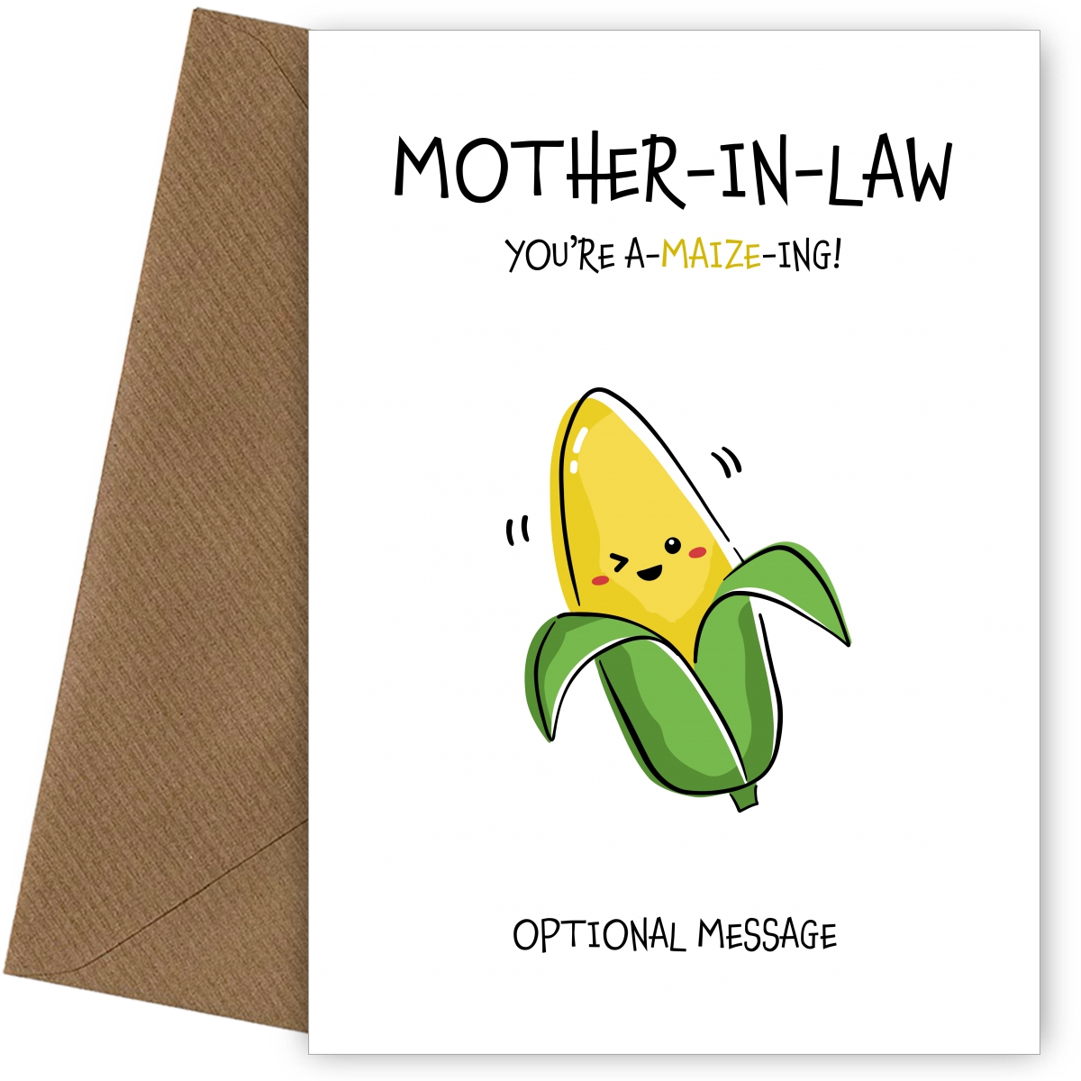 Veggy Pun Amazing Birthday Card Mother In Law Veggy Pun Amazing Birthday Card Mother In Law