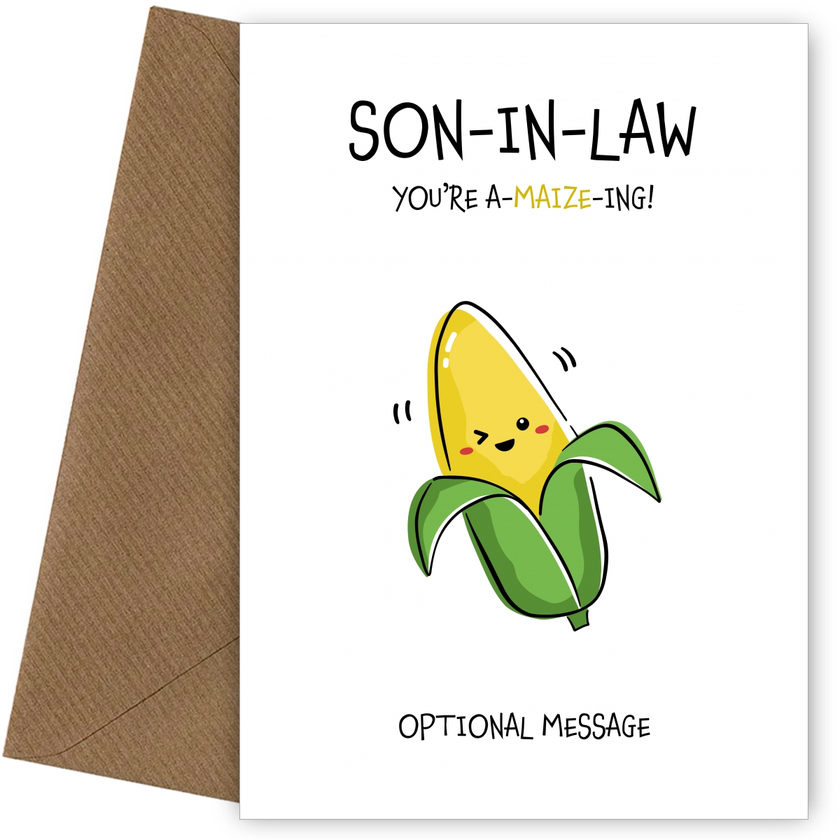 Veggy Pun Amazing Birthday Card Son In Law Veggy Pun Amazing Birthday Card Son In Law