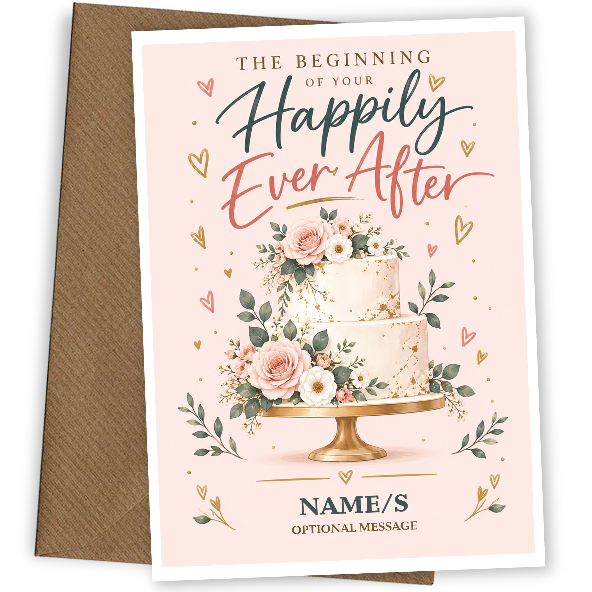 Wedding Day Card Happily Ever After