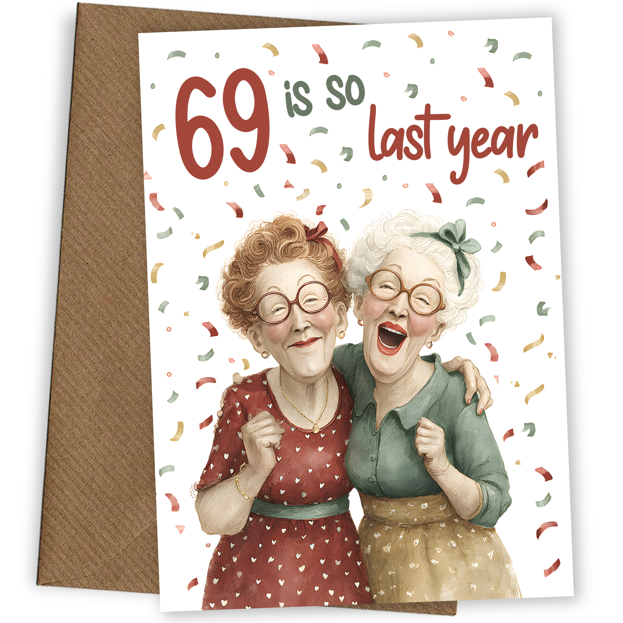 Funny 70th Birthday Card for Women