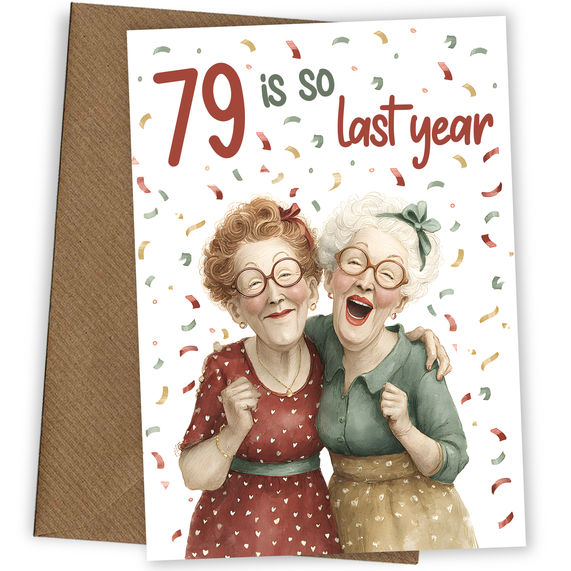 Funny 80th Birthday Card for Women