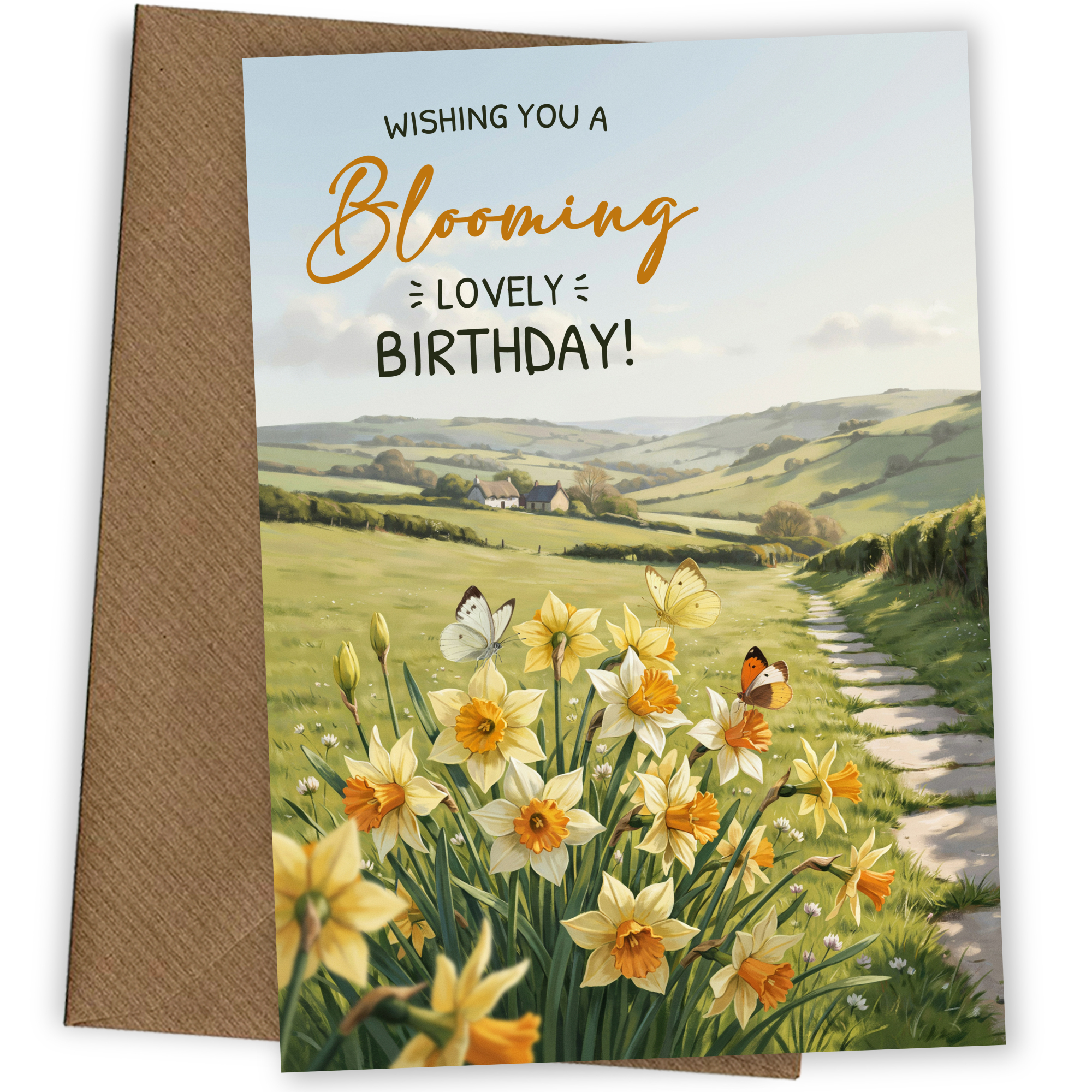 Daffodil Birthday Card