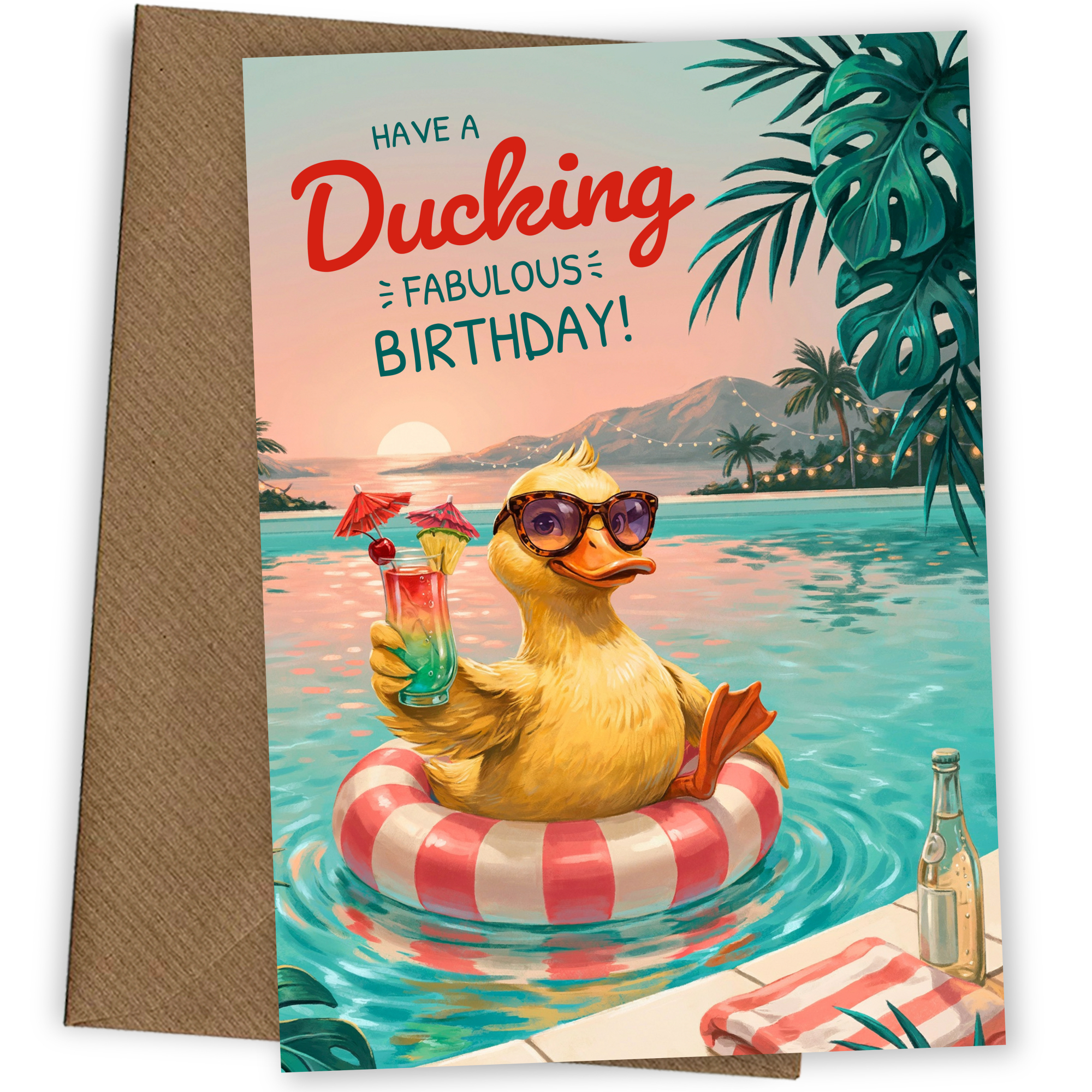 Duck Birthday Card for Women