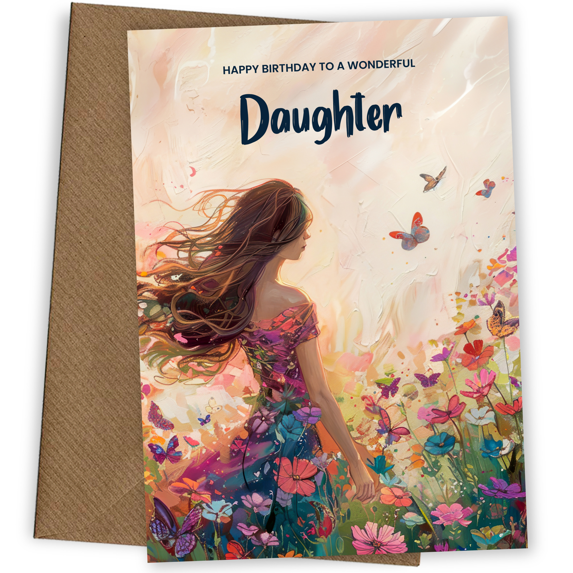 Elegant Daughter Birthday Card