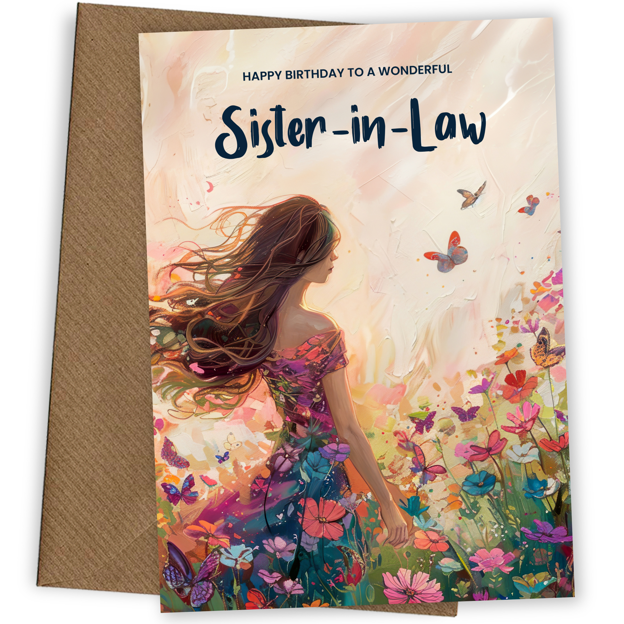 Elegant Sister-in-Law Birthday Card