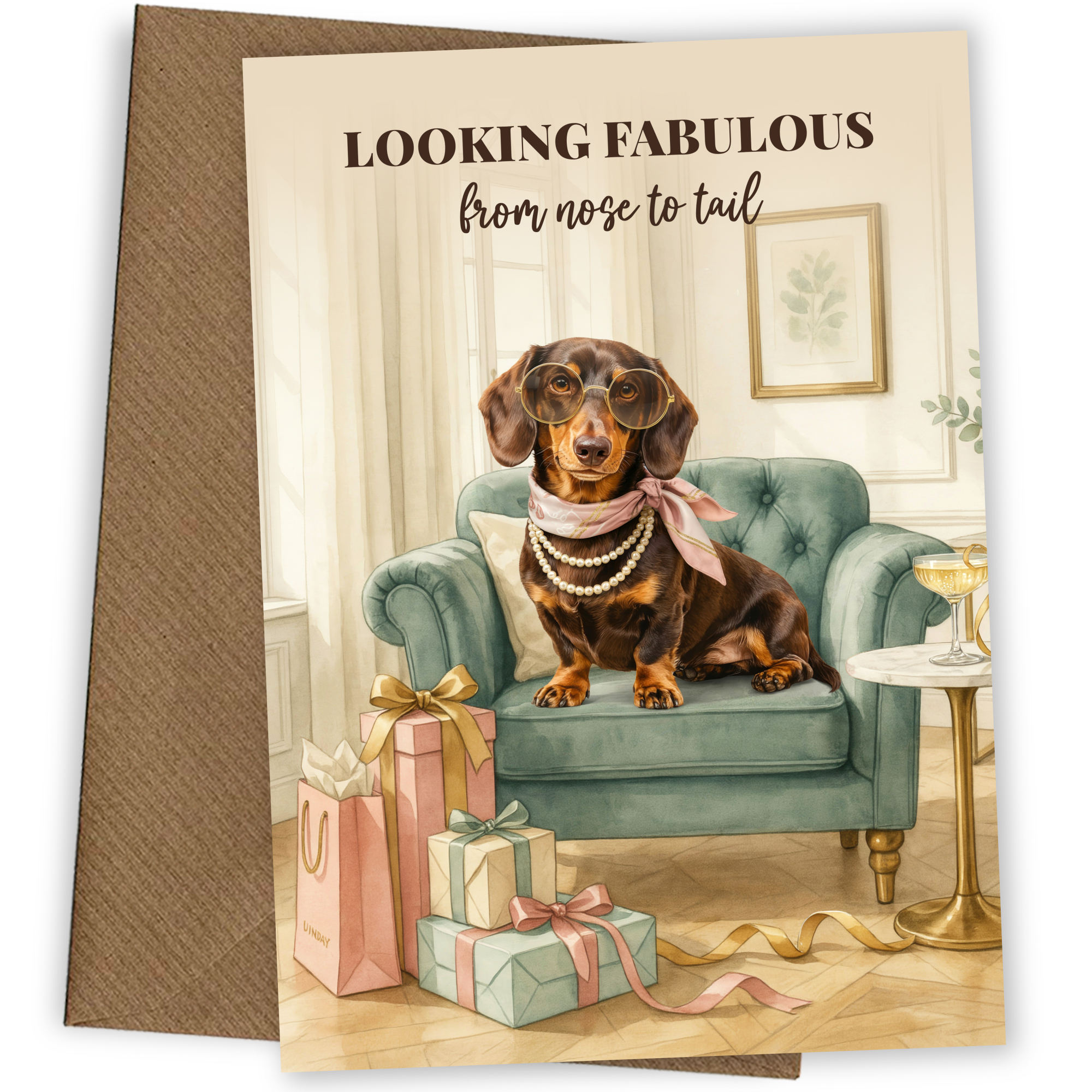 Funny Sausage Dog Birthday Card