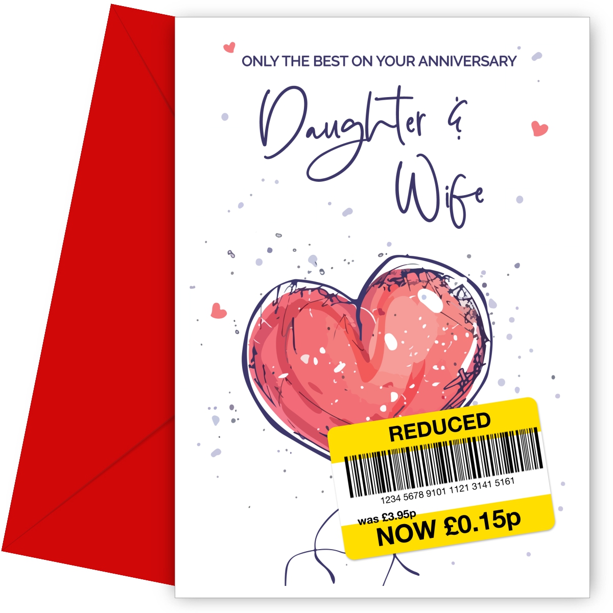 Daughter and Wife Anniversary Card - Only the Best Wedding Anniversary Card