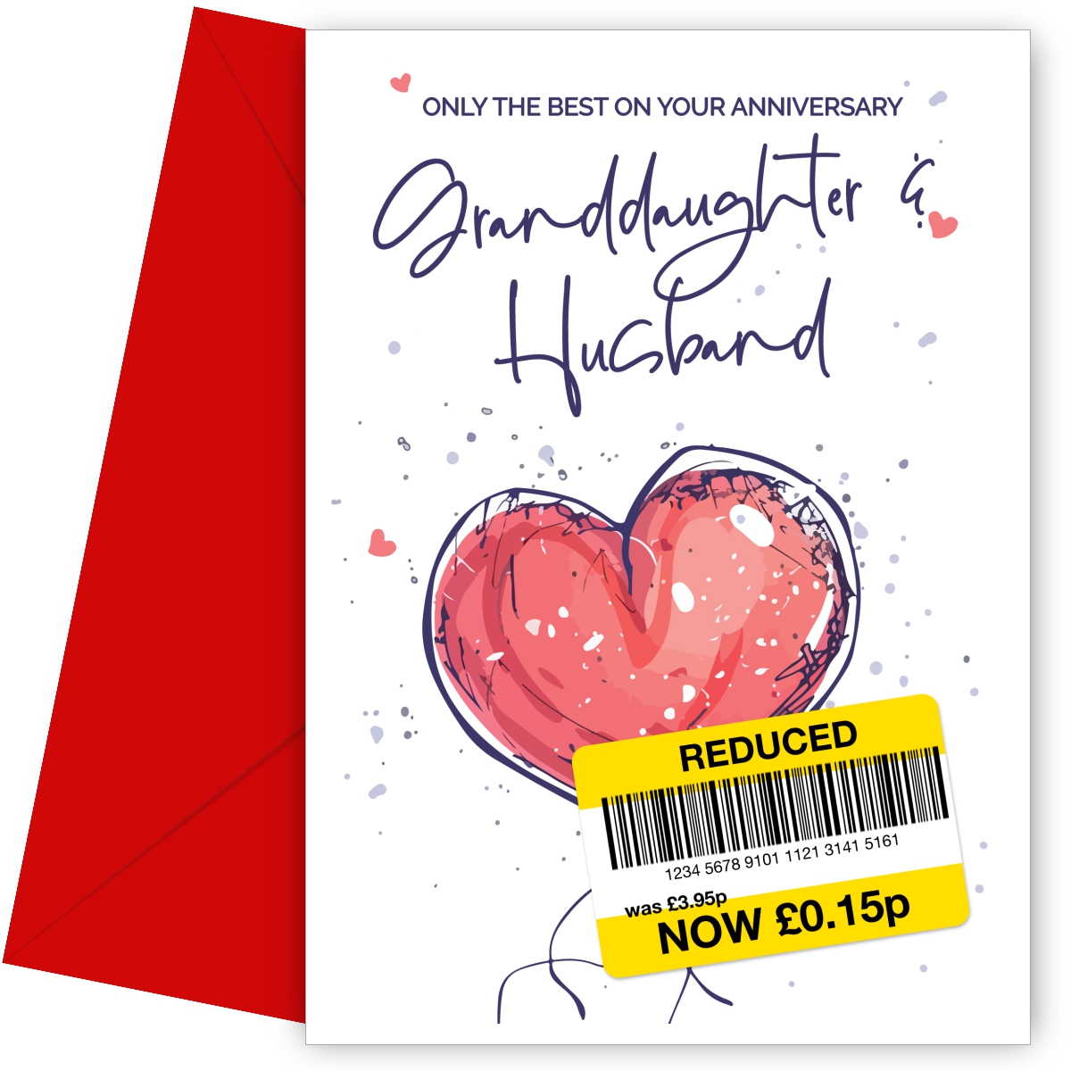 Granddaughter and Husband Anniversary Card - Only the Best Wedding Anniversary Card