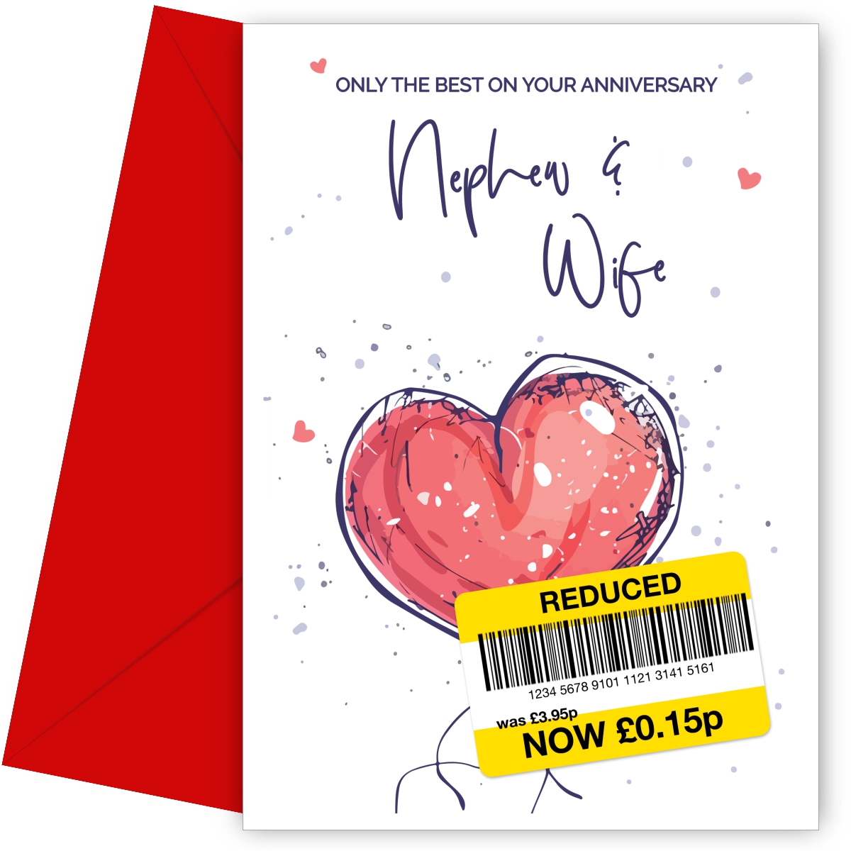 Nephew and Wife Anniversary Card - Only the Best Wedding Anniversary Card