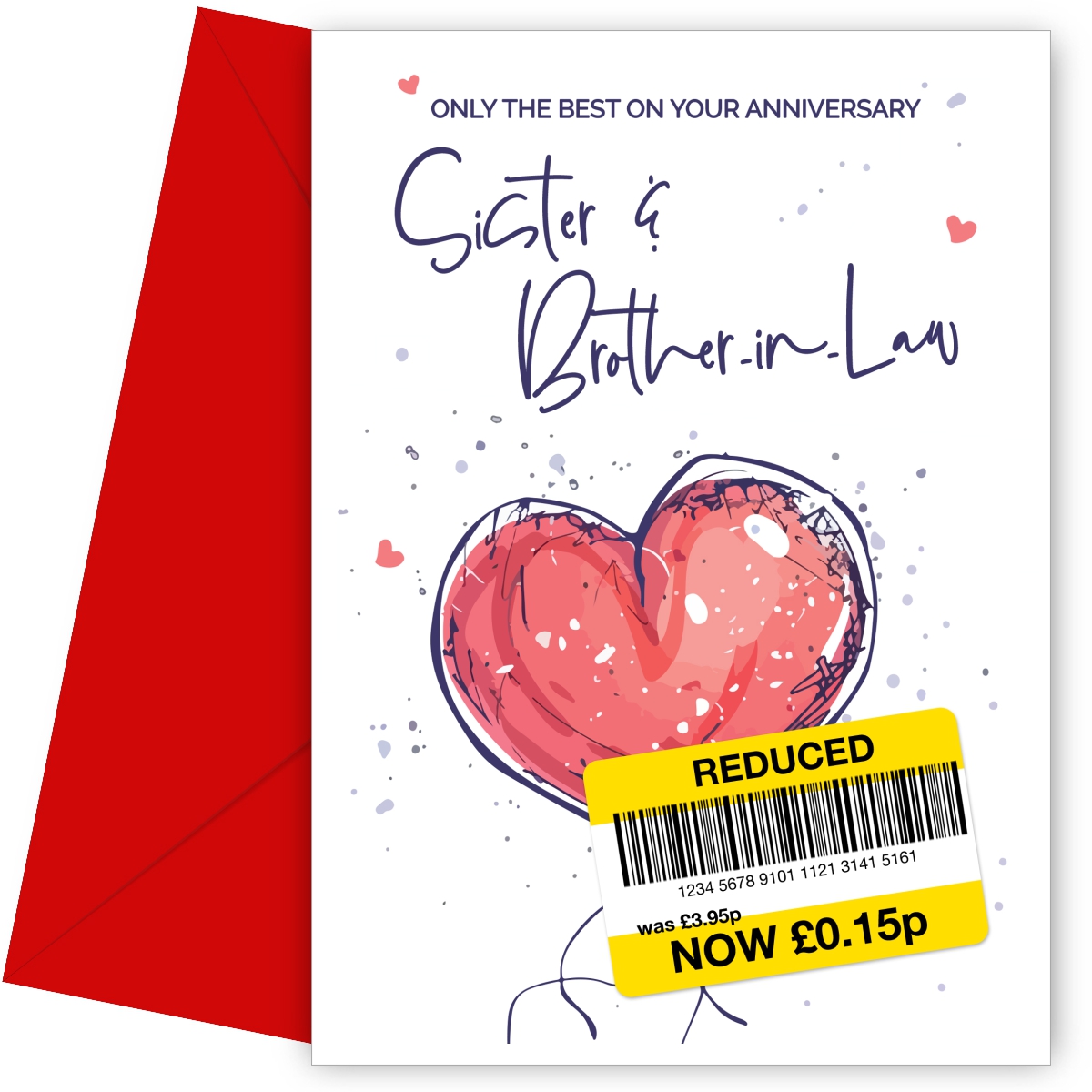 Sister and Brother-in-Law Anniversary Card - Only the Best Wedding Anniversary Card