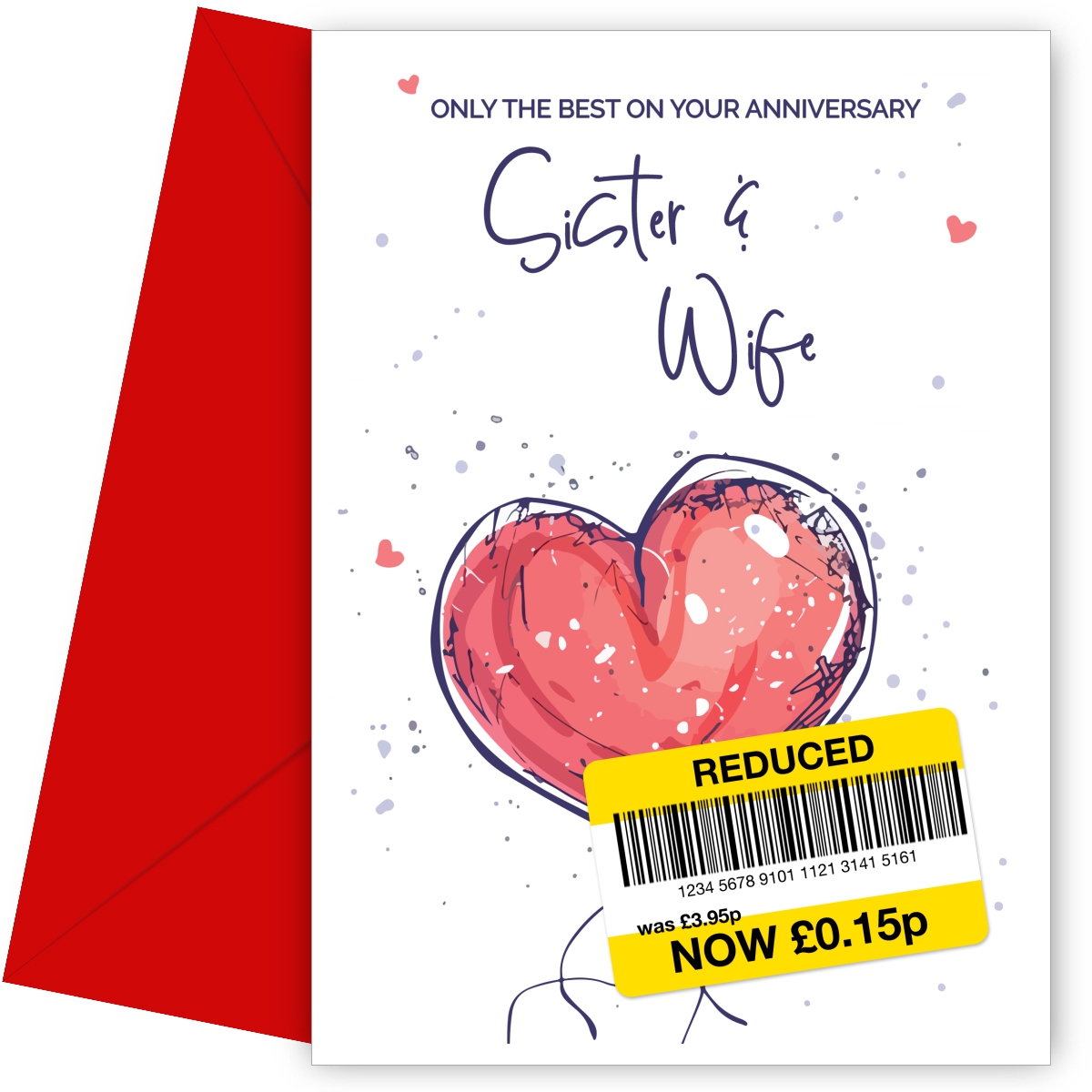 Sister and Wife Anniversary Card - Only the Best Wedding Anniversary Card