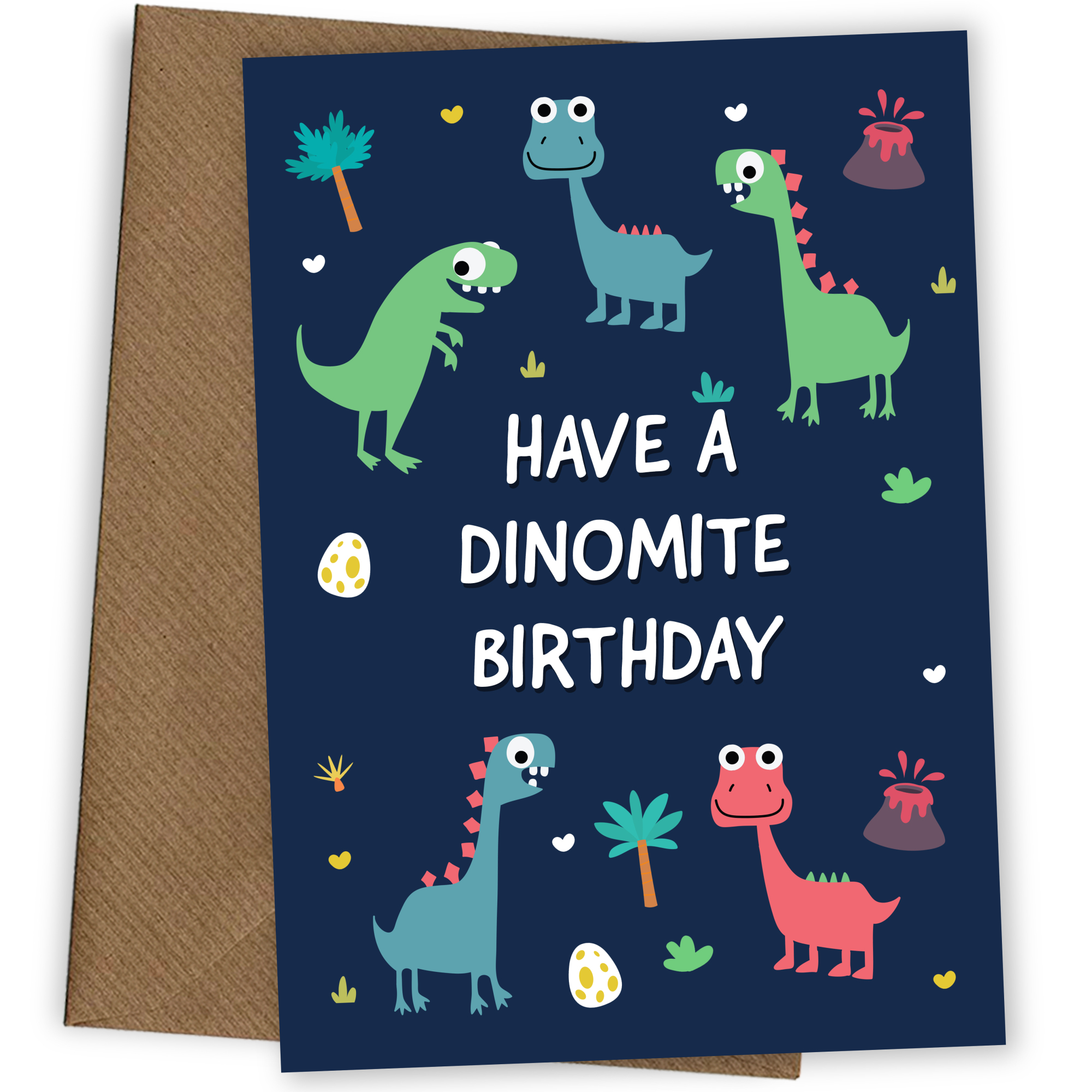 Dinosaur Birthday Card for Boys