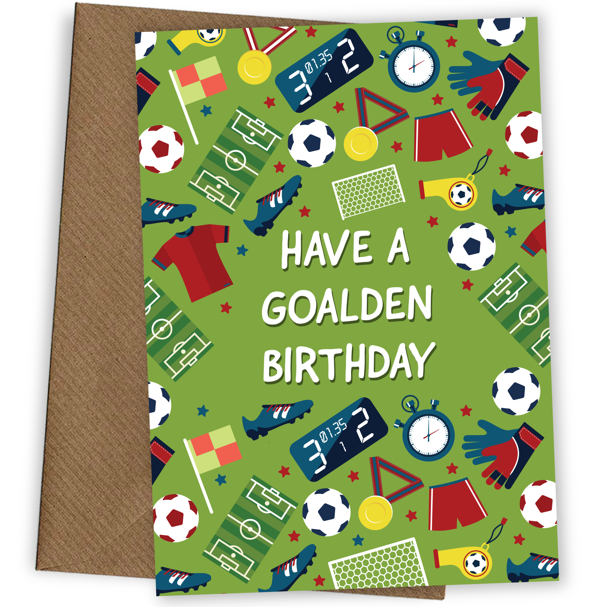 Football Birthday Card for Boys