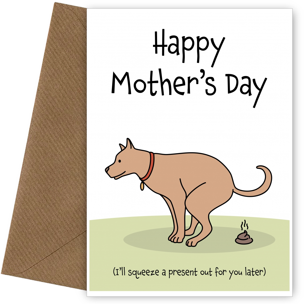 Happy Mother's Day Card from Dog - Funny Cards for Dog Mum
