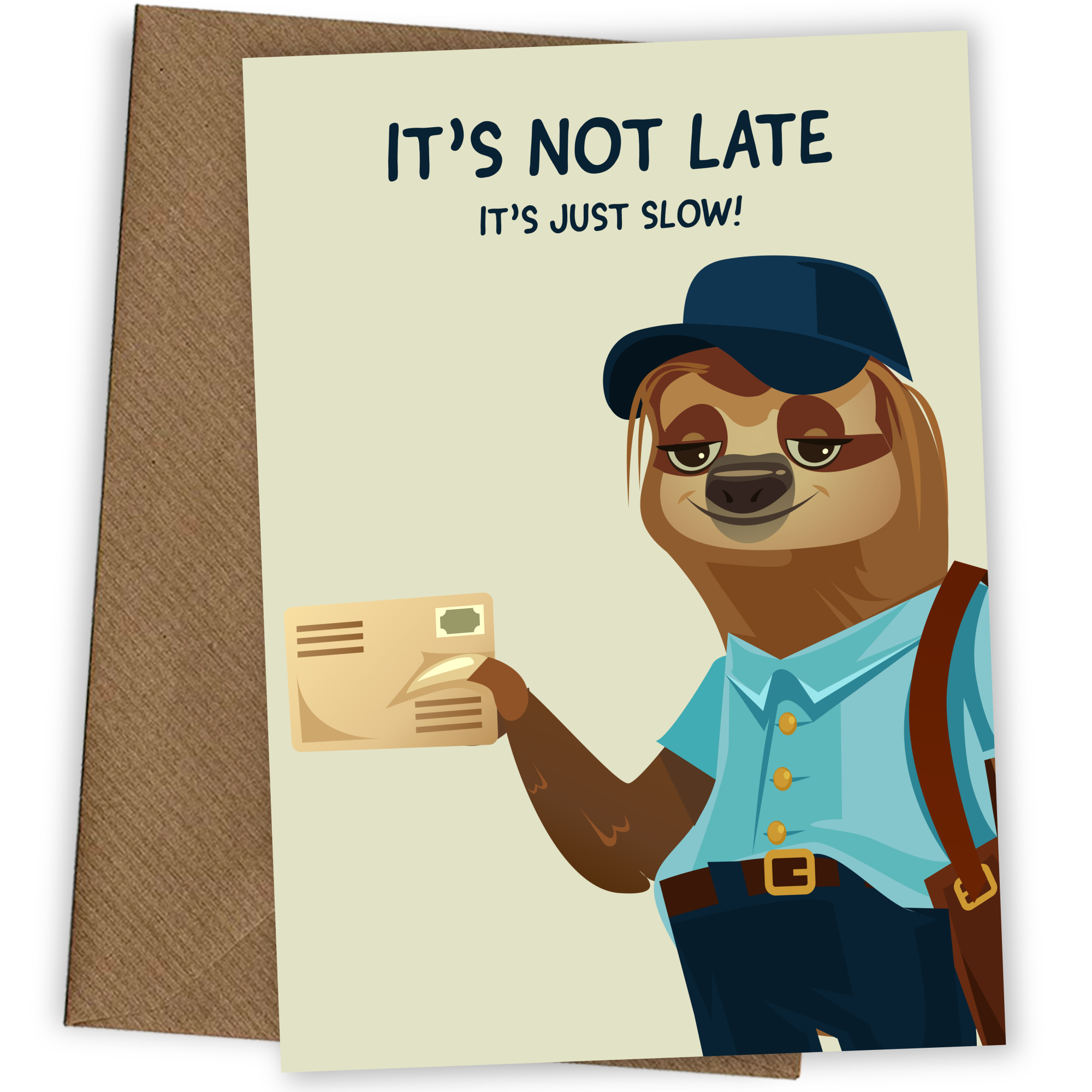 Sloth Birthday Card | Happy Fathers Day Card Sloth