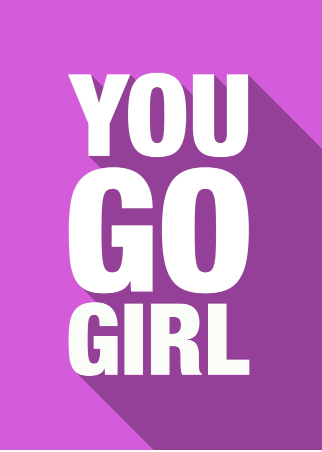 You Go Girl Card - Motivational Good Luck Cards for Her