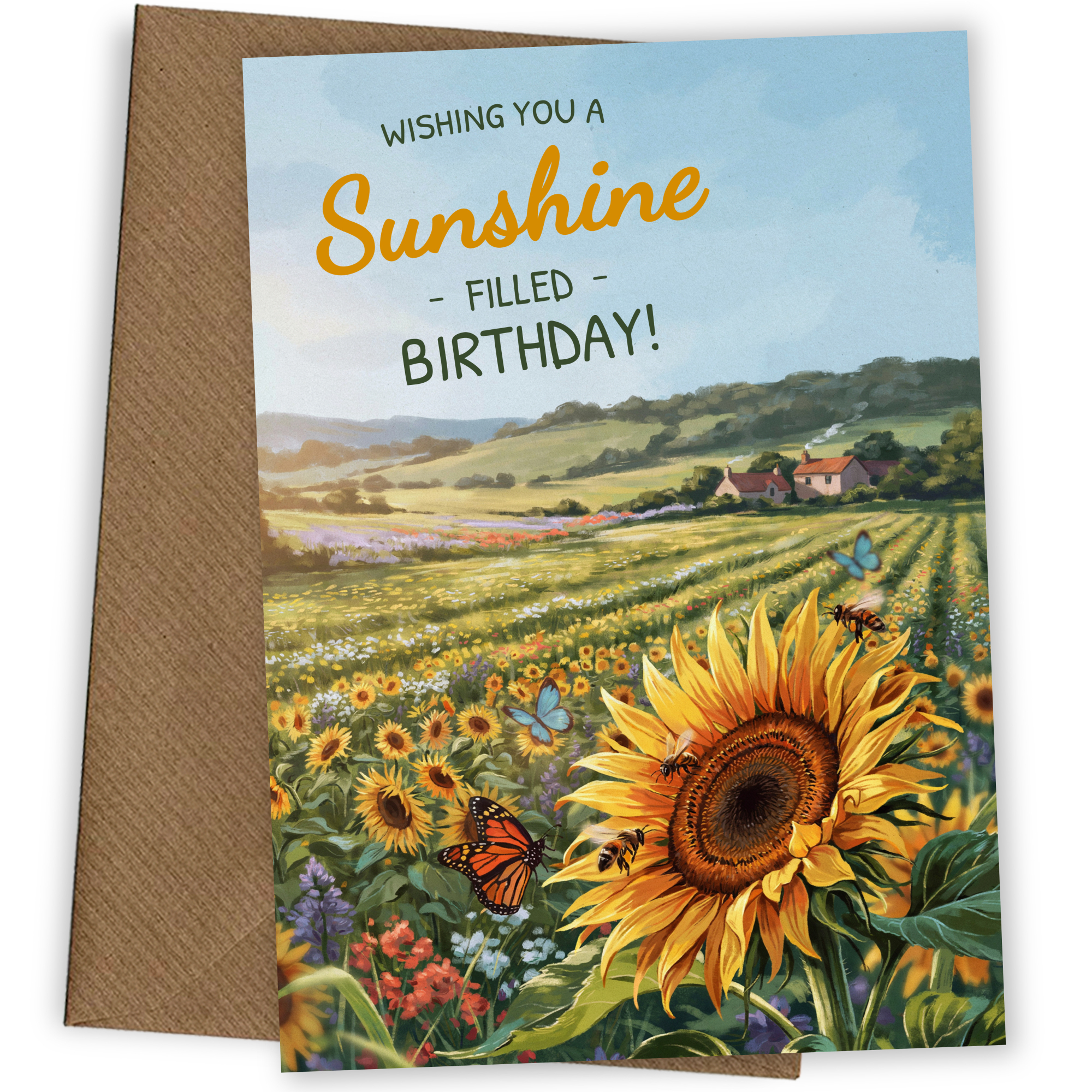 Sunflower Birthday Card