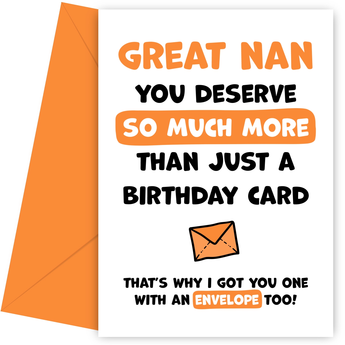 Funny Great Nan Birthday Cards - You Deserve More Than Just a Birthday Card!