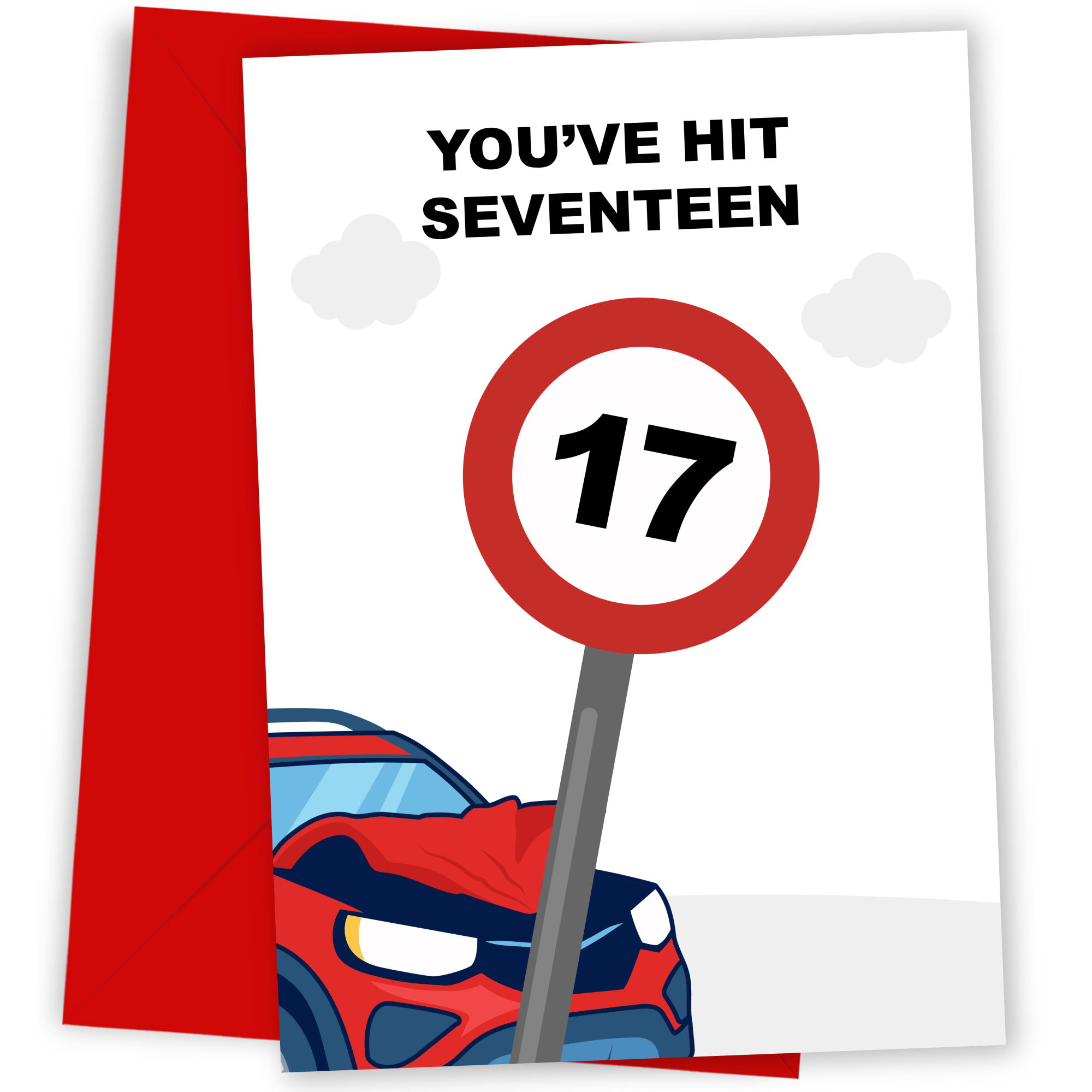 Funny 17th Birthday Card