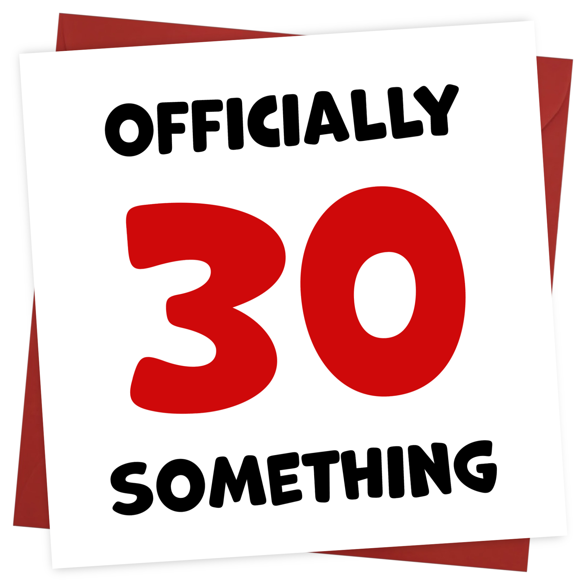 Funny Friend Birthday Card For Women and Men in Their 30s - 30 Something!