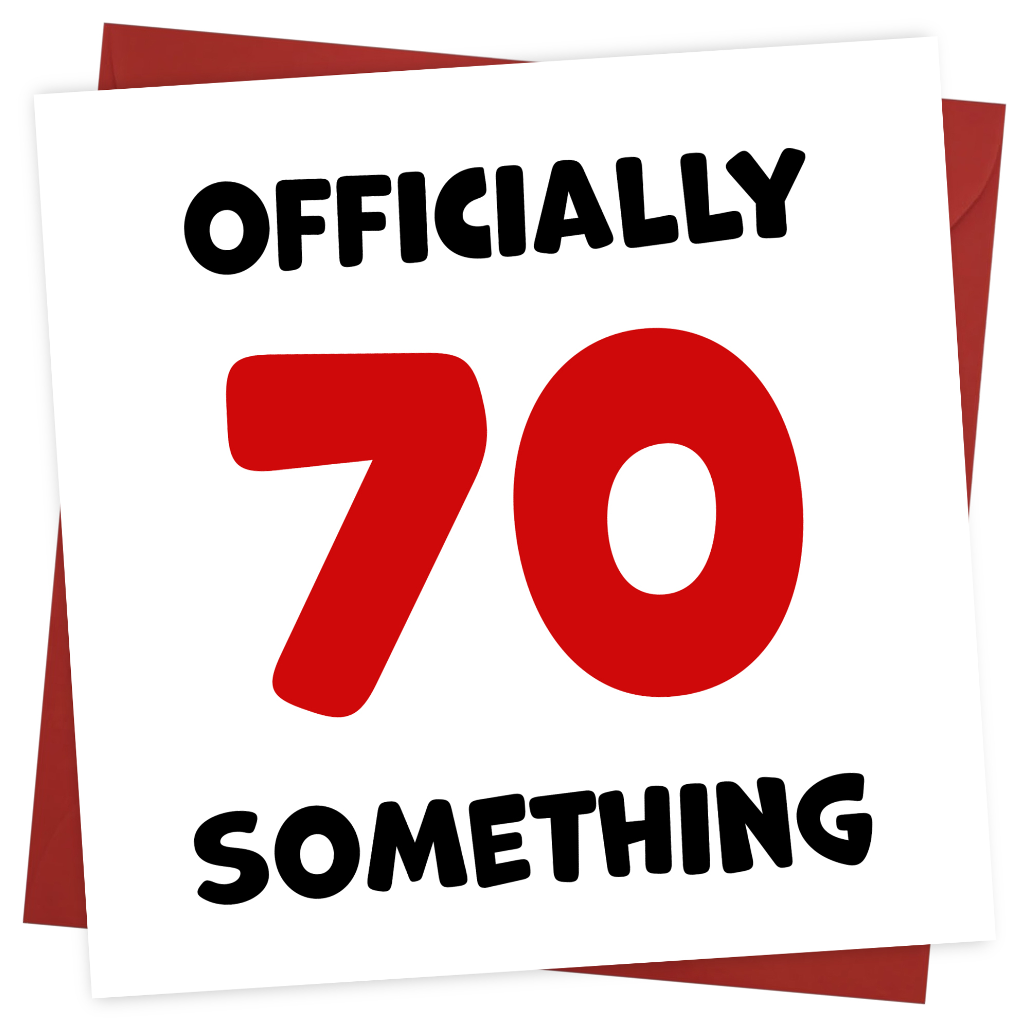 Funny Friend Birthday Card For Women and Men in Their 70s - 70 Something!