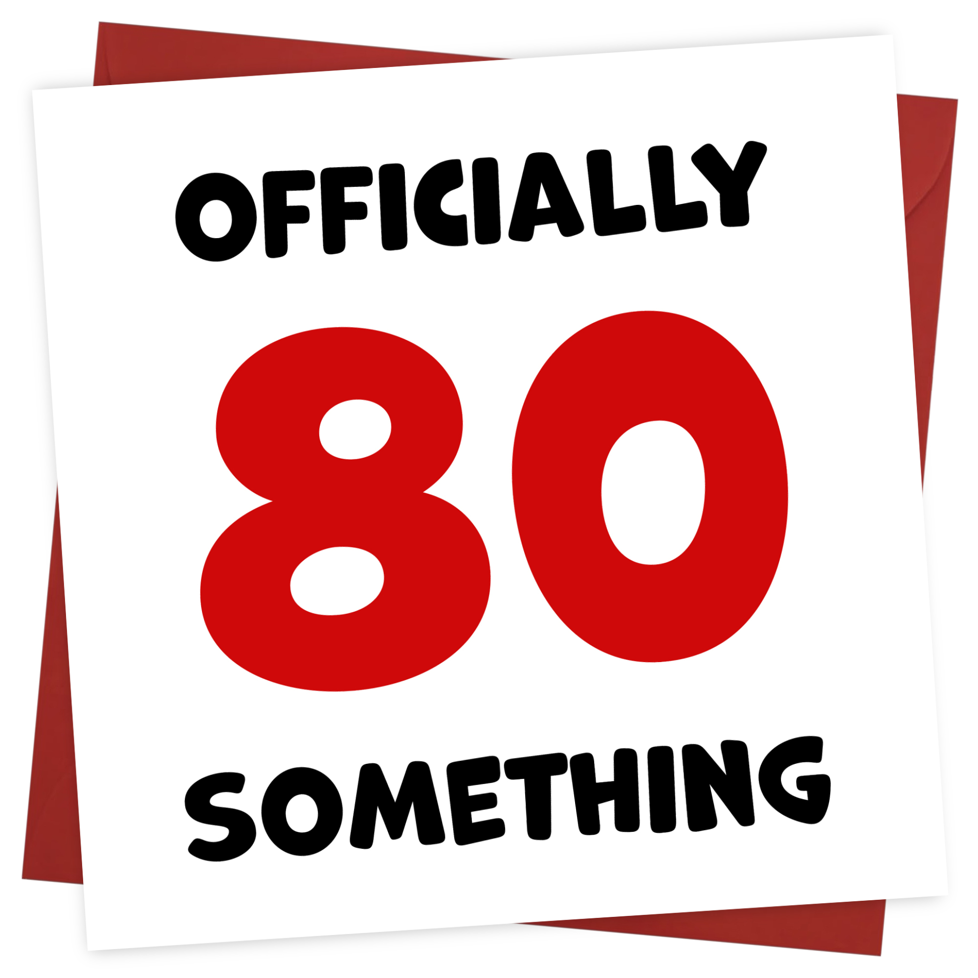 Funny Friend Birthday Card For Women and Men in Their 80s - 80 Something!