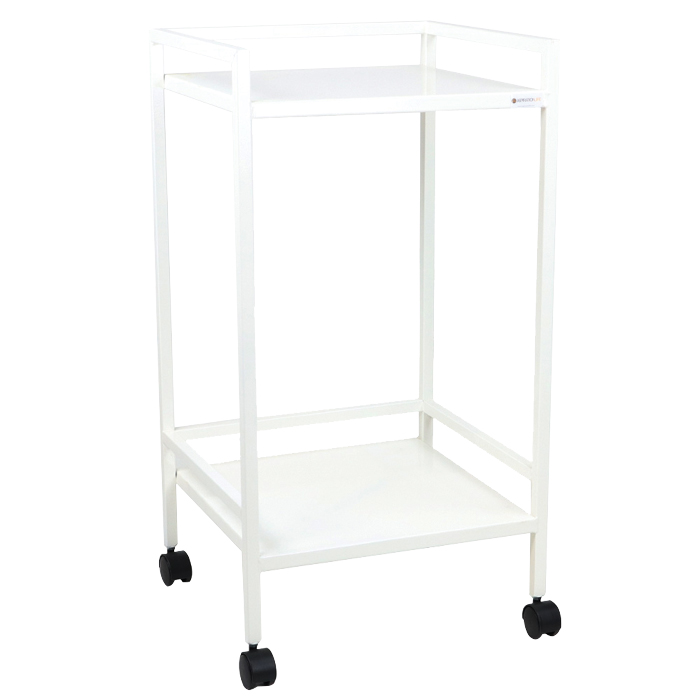 PLUS Dressing Trolley - White Coated Steel - Width: 480mm - (Single)