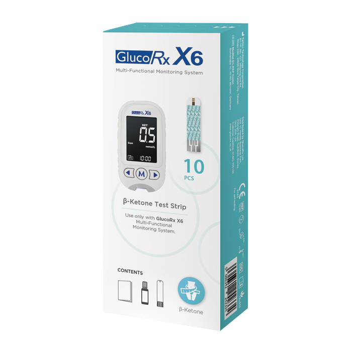 Test Strips for GlucoRx X6 Multi-Functional Monitoring System