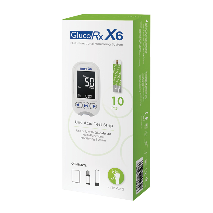 Test Strips for GlucoRx X6 Multi-Functional Monitoring System