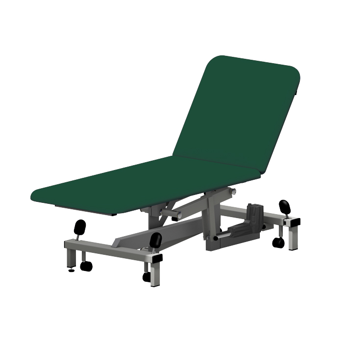 Plinth 502 2-Section Examination Couch - Electric - Rainforest Green - (Single)