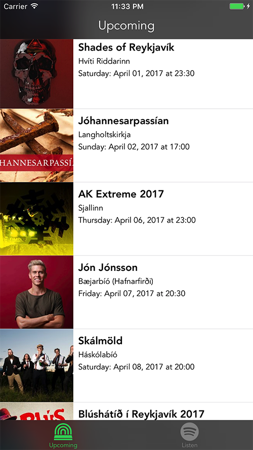 Upcoming