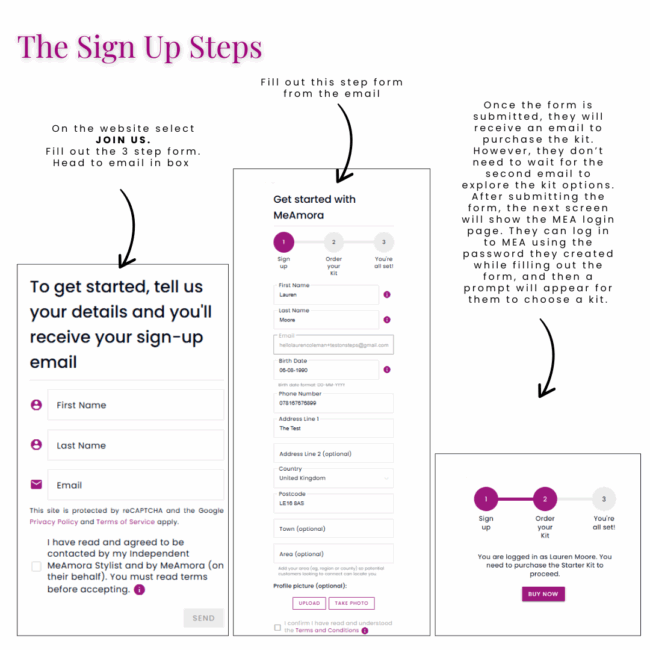 Sign Up Process