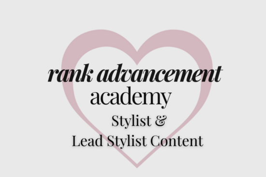 Stylist & Lead Stylist Content – Info, Training Sessions & Worksheets