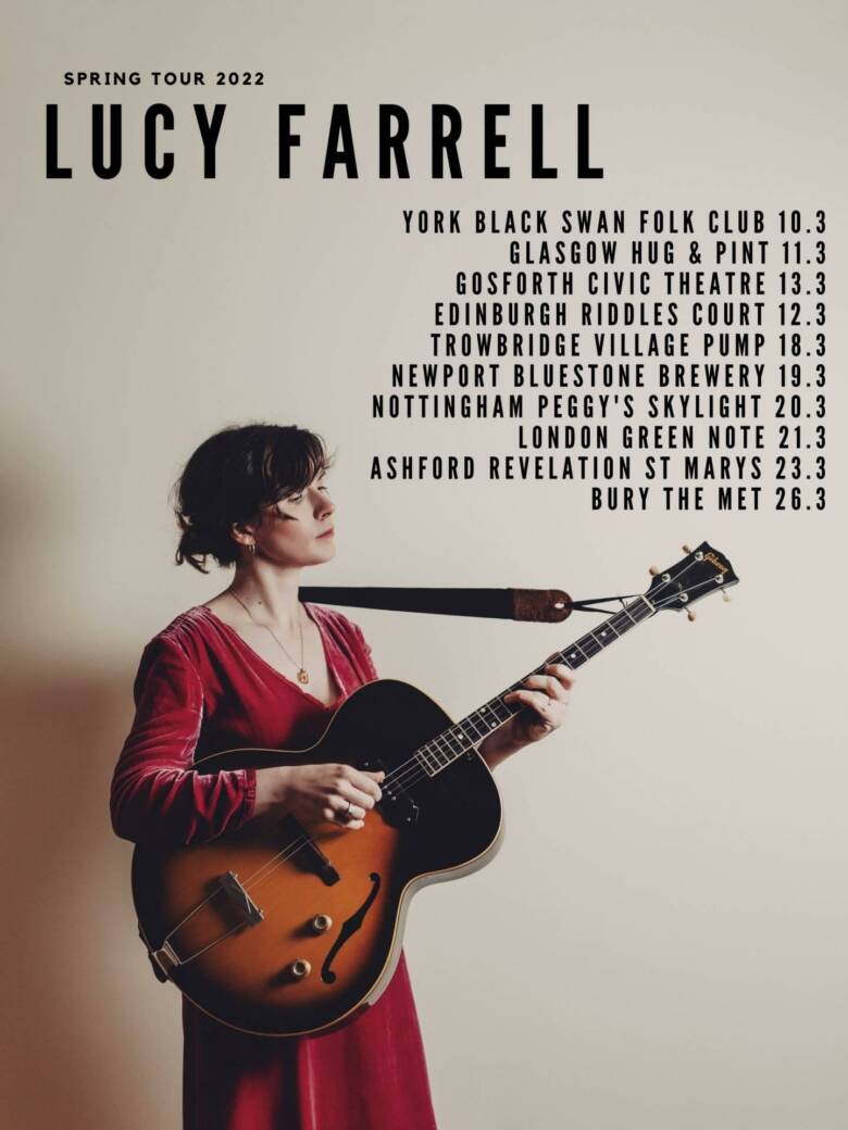 Odd unconventional melodies poetic sophisticated song writing and the bewitching clarity of Kent born Canada based Lucy Farrells voice are made elegant with sparse deliberate accompaniment on tenor guitar and v 1