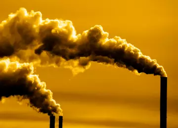 Web pollution from factory chimneys credit i Stock 1283034371