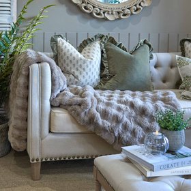 Raffles Throw Taupe