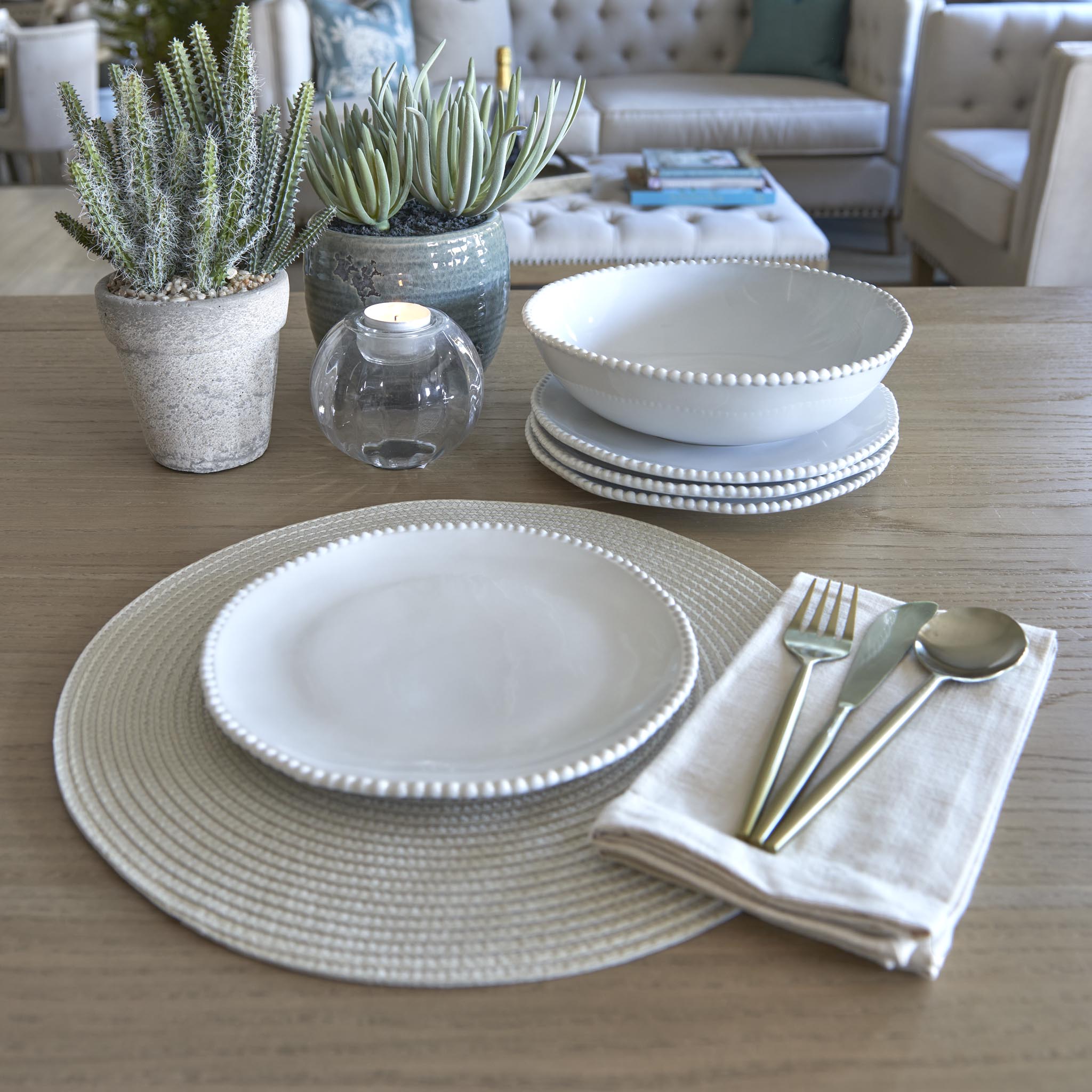 Beaded Side Plate (4 Pack)