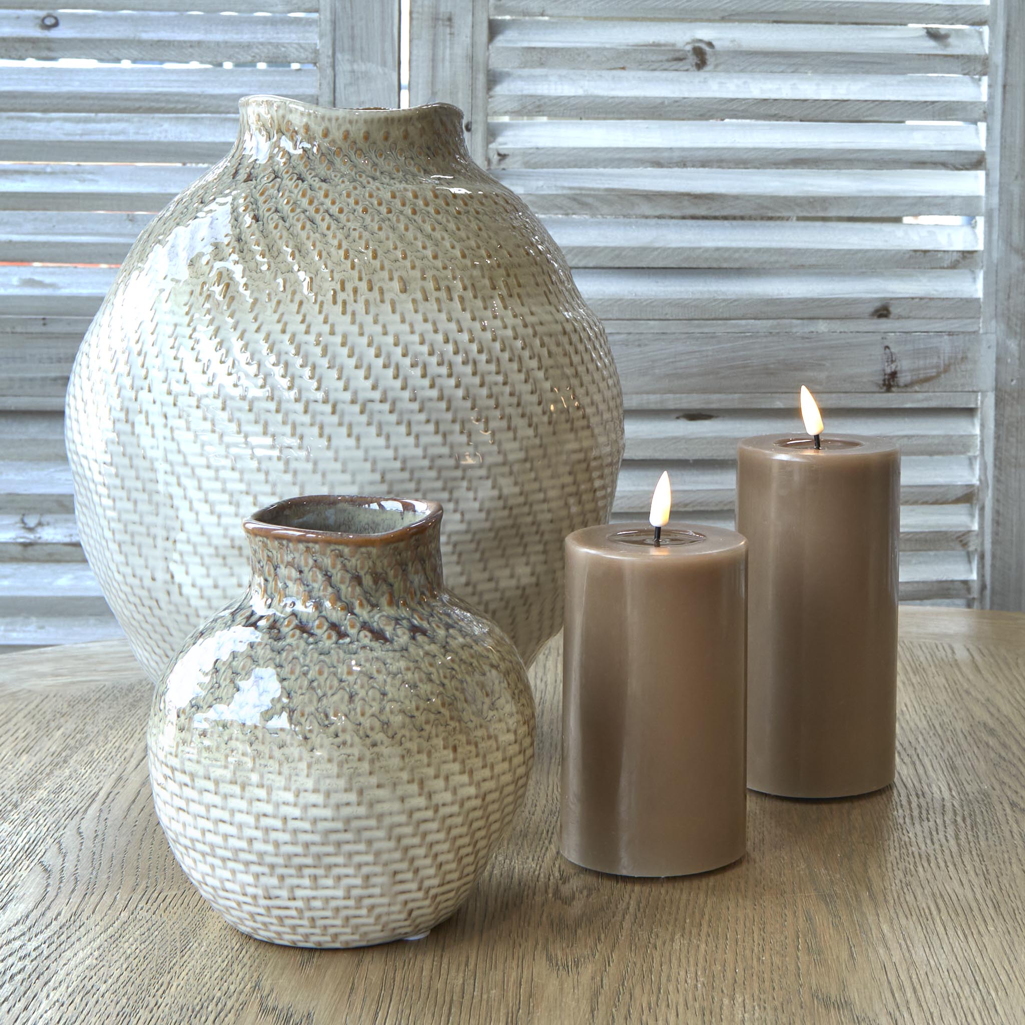 Caramel LED Candle Medium