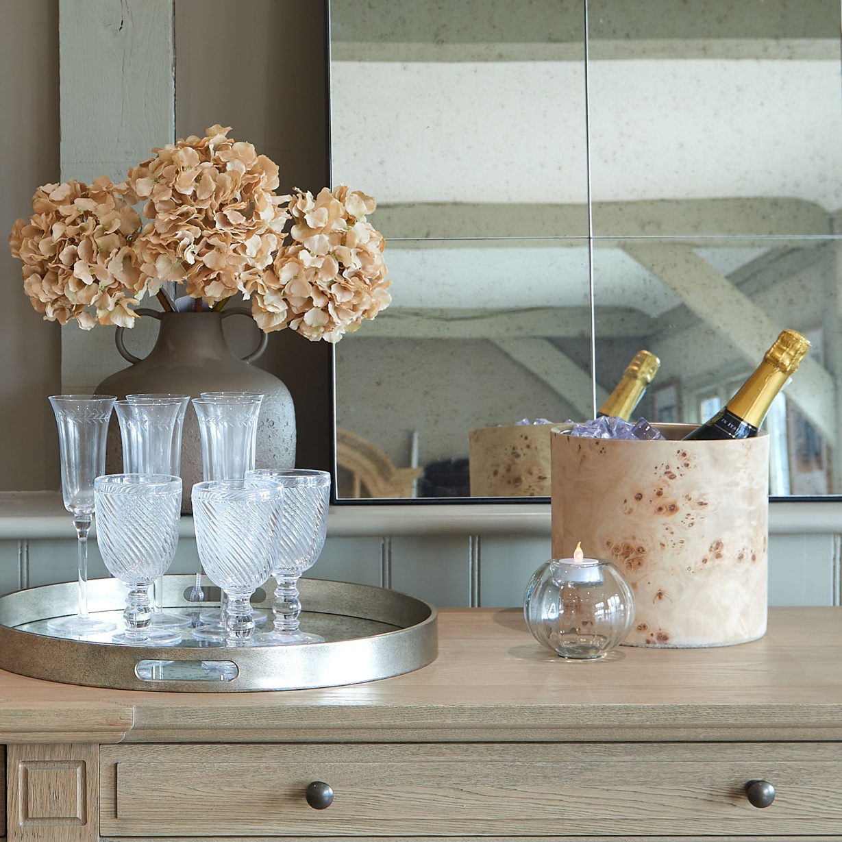 Burl Champagne Cooler