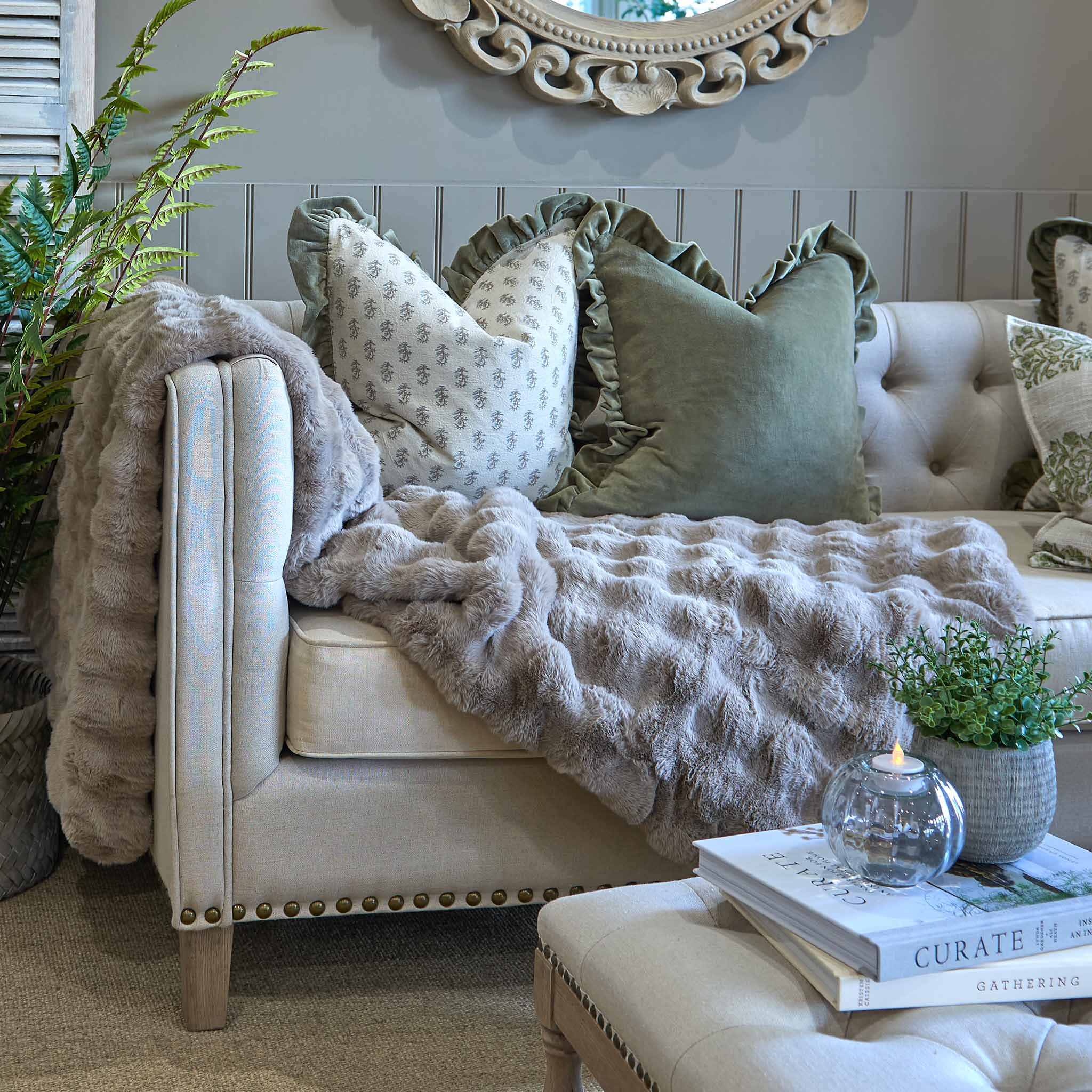 Raffles Throw Taupe