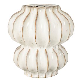 Extra Large Coastal Ribbed Vase