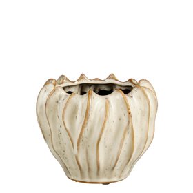 Ceramic Wavy Plant Pot