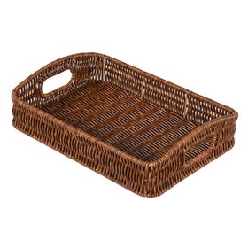 Faux Wicker Serving Tray