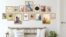 15er Bilderrahmen-Set Eiche